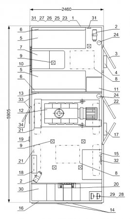 Схема планировки: АРС Камаз 43118-50 со спальным местом
