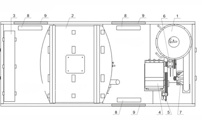 Схема планировки: ППУА 1600/100 на SHACMAN Х3000